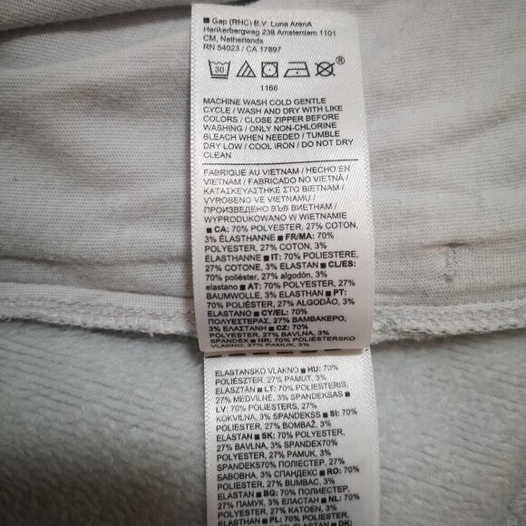 Athleta Ladies Size Large Light Grey Fleece Lined Straight Fit Sweat Top - Picture 7 of 13